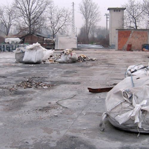 L'area viene ripulita da tutti i detriti