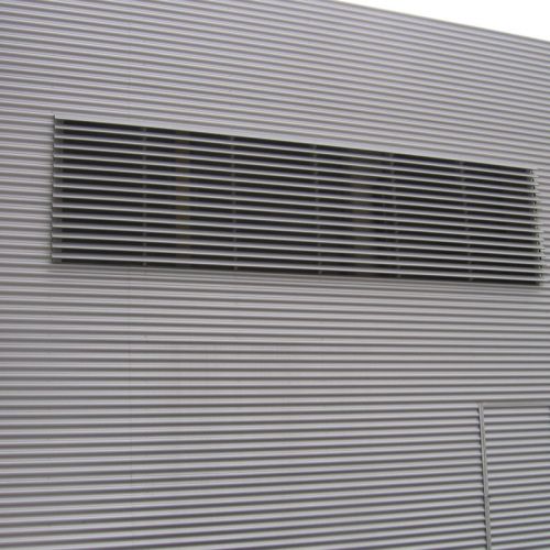 Dettaglio di ventilazione della parete